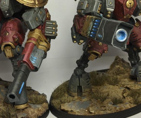 Tau ghostkeel weapons, extended barrels