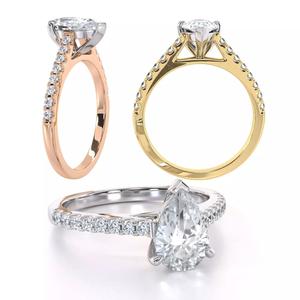 Diamond Set Pear Milena Diamond Ring