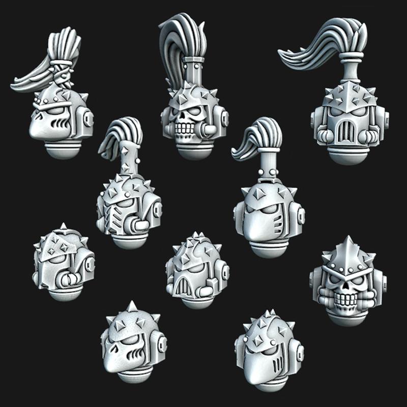 Studded Marine Helmets - Pack 2