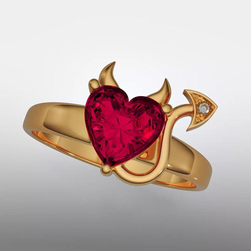 Devil ruby ring