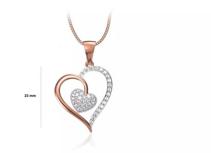 Women Unique Heart Pendant STL OBJ FBX JCD Details