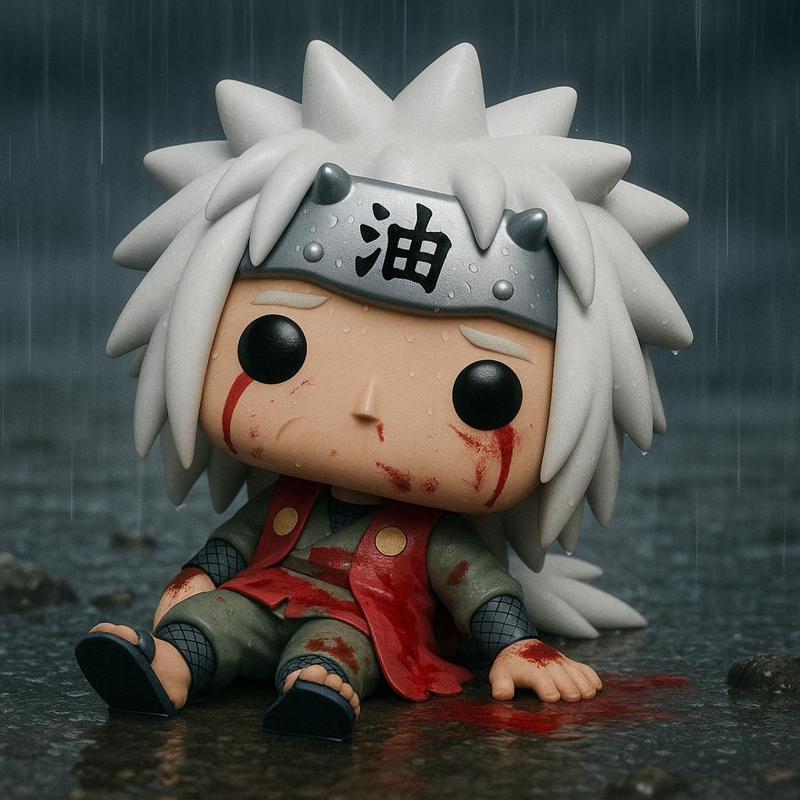 Fallen Toad Ninja Jiraya Funko Pop Style Collectible STL