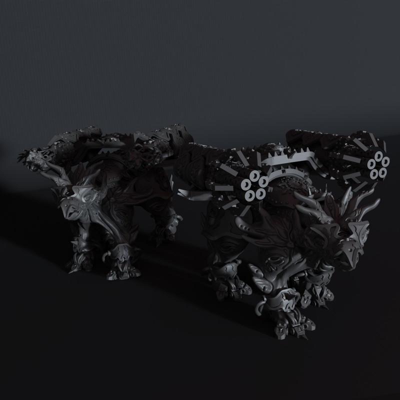 Psi Beast Dinosaur Tank Platform