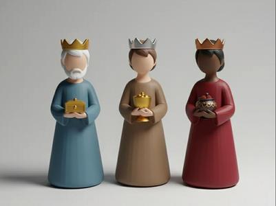 3 Minimalist Magi - Minimalist Nativity