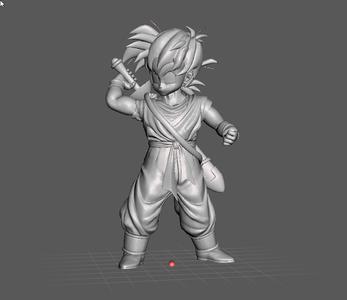 Little Gohan 3D Model