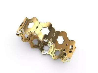 2 designer pattern ring stl verified