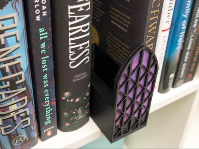 Stained Glass Cathedral Bookshelf Bookmark Holder