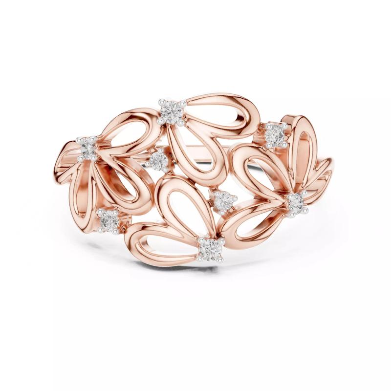 Heart Shape Round Diamond Engagement Wedding Ring 3DM STL Video