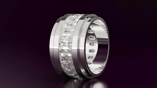 Channel Set Cushion Eternity Ring N06 288CT EU54