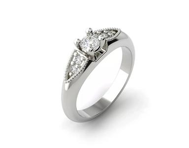 D-0644 diamond engagement ring gold