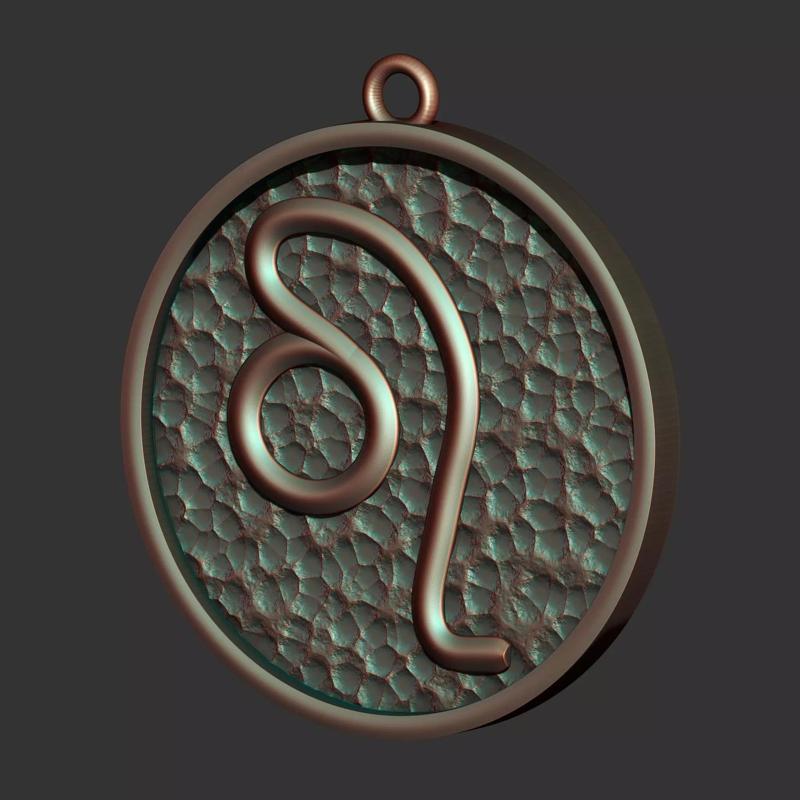 Leo Sign Pendant