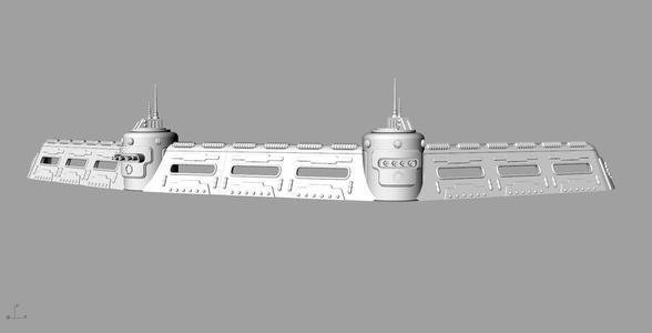 space-war modular bunker / trench line
