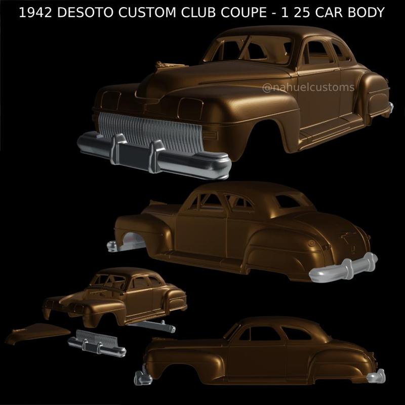 1942 DESOTO CUSTOM CLUB COUPE - 1 25 CAR BODY