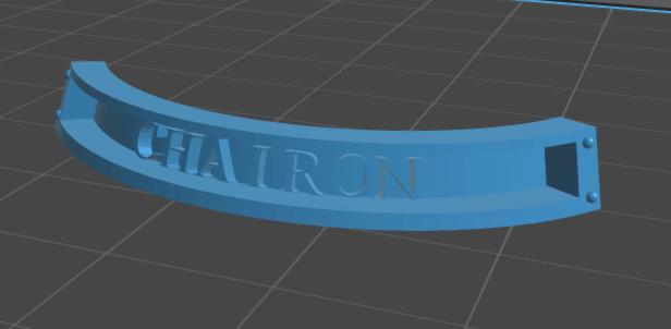 CHAIRON NAME PLATE 32mm