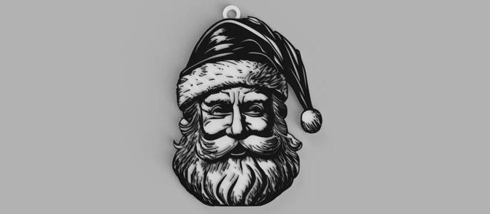 Santa Claus Santa Claus keychain - pendant - earring