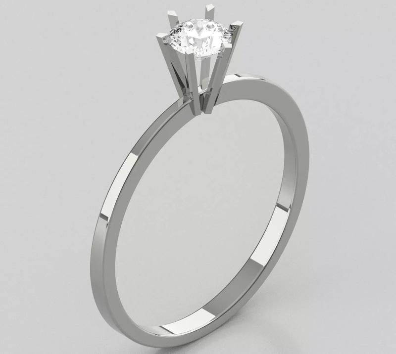 Classic Solitaire Ring - Rhombus