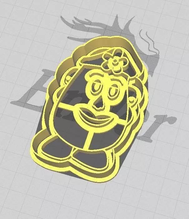 Toy Story Mrs Potatoe Head Cookie and Fondant Cutter Embosser