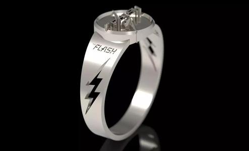 The flash 8 engagement ring