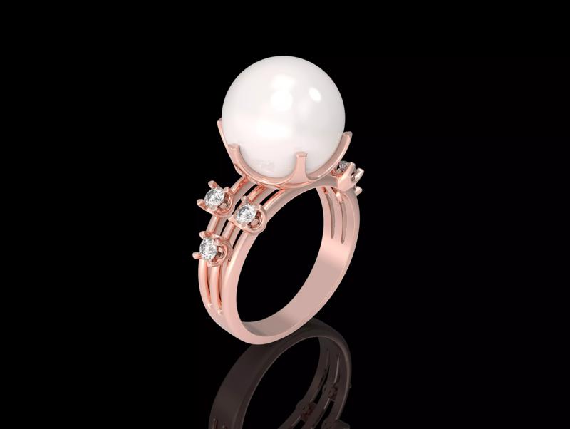 fashion Jewelry  rings  with pearls