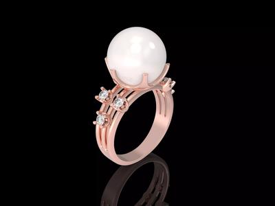 fashion Jewelry  rings  with pearls