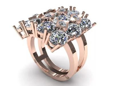 Flower Diamond Ring