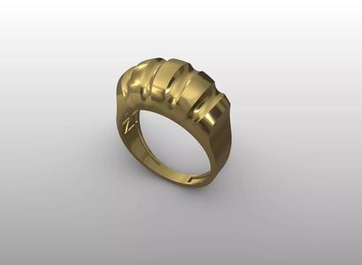 Fluted Ridge Ring