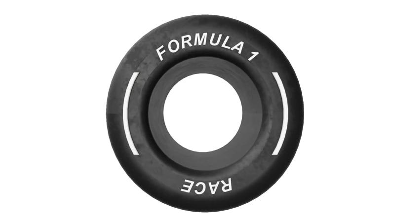 FORMULA 1 CAR WHEEL TIRE KEYCHAIN DECOR STL FILE