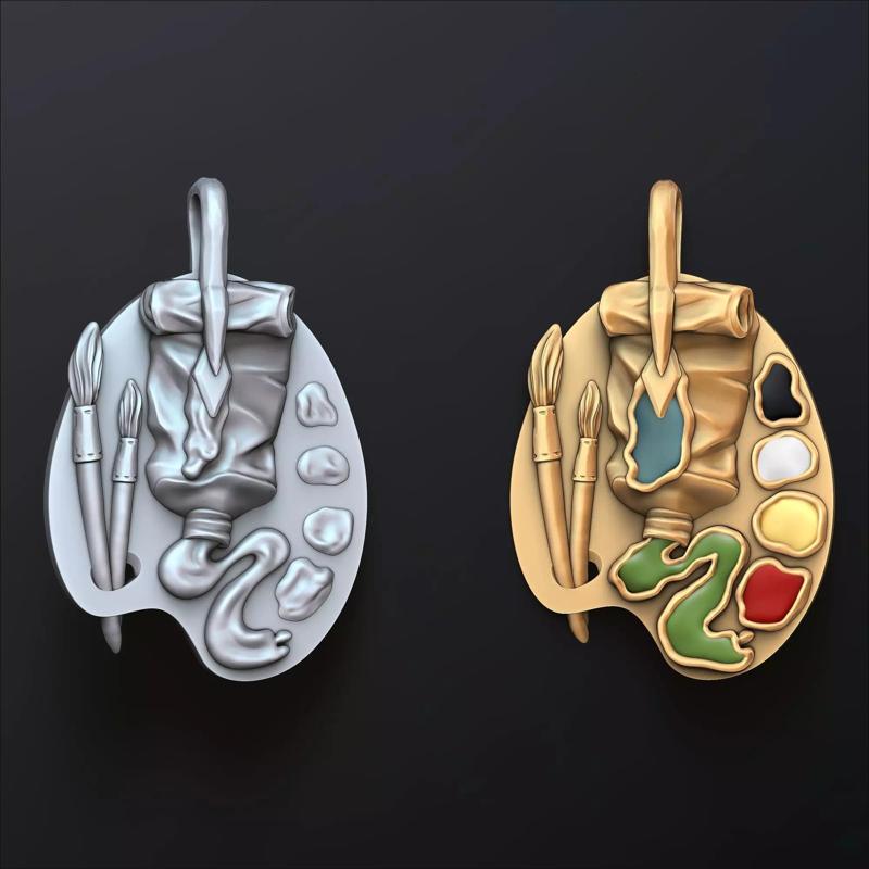 Painting Palette Pendant