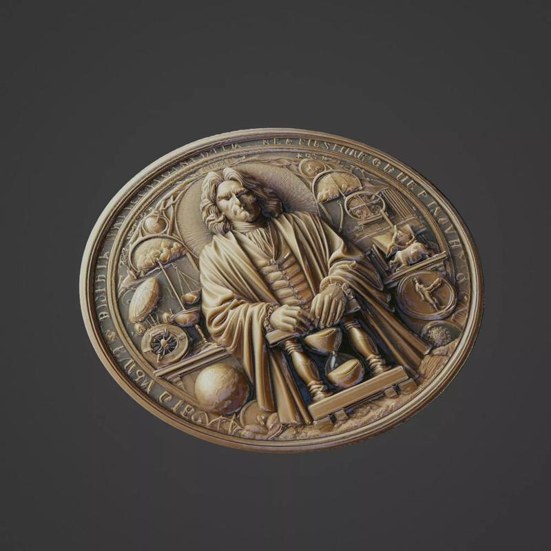 Isaac Newton Medallion