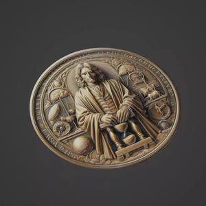 Isaac Newton Medallion