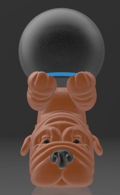 Suporte Alexa Echo Dot 4a e 5a Geração Circus Sharpei Dog