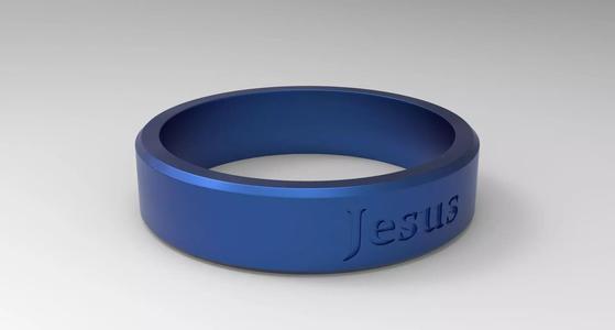 Jesus Ring Blue