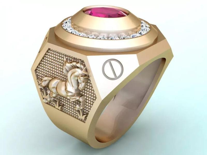 Horse rings - Mens ring - N2389