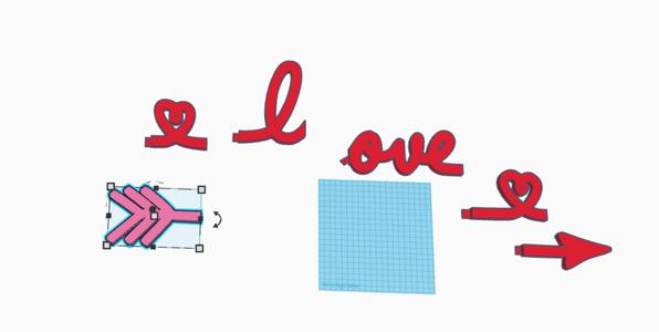 Arrow Hearts Love 3ft