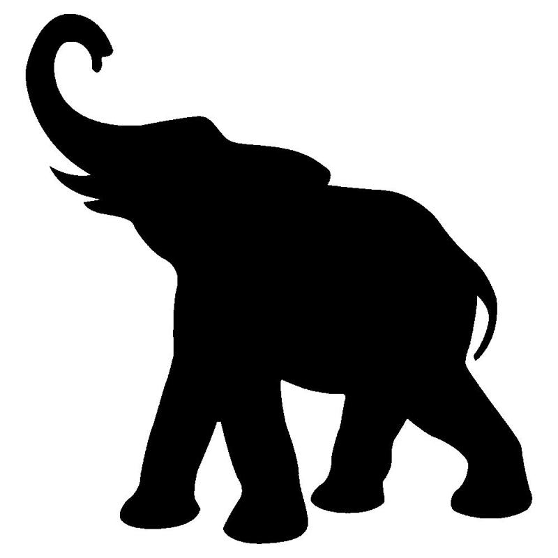 Elephant wall decal