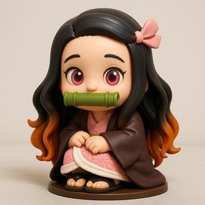 🌸 Chibi Nezuko Figurine – Demon Slayer Inspired Collectible