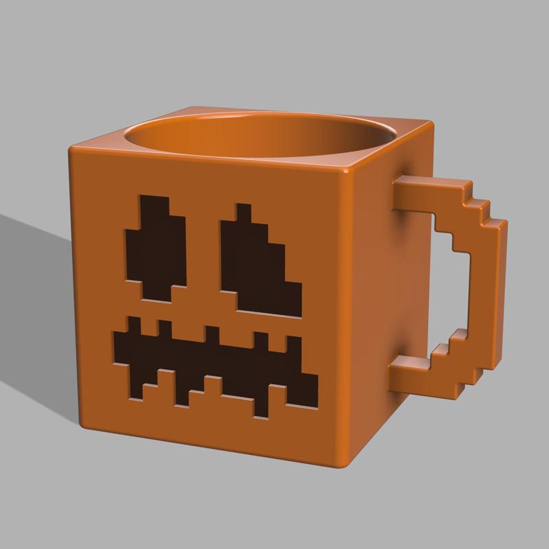 Minecraft Pumpkin Mug