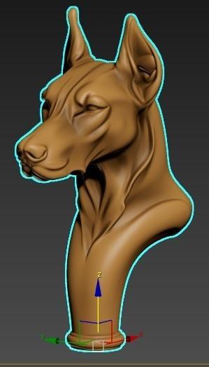 Doberman Pinscher Gentleman Knob Walking Cane‏