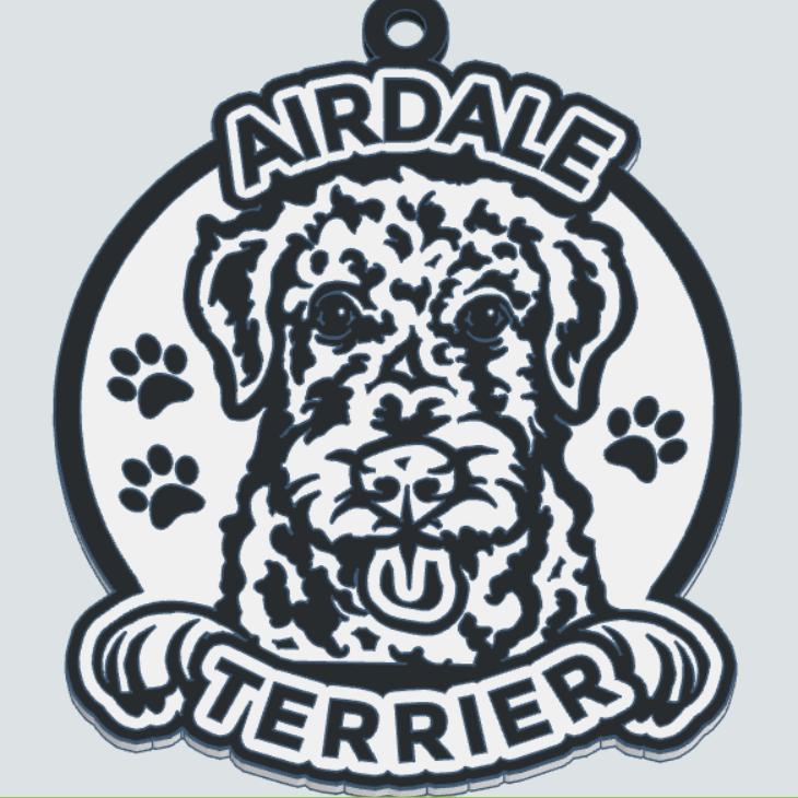 Airdale Terrier Key Chain