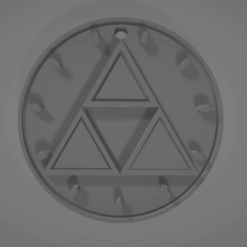 LLAVERO TRIFUERZA / TRIFORCE KEYCHAIN