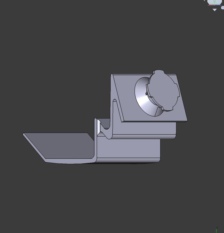 Ashtray insert smartphone holder 58 Cadillac Fleetwood Quadloock compatible