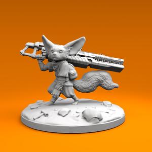 Desert Wanderer – Armed Fennec Fox Miniature