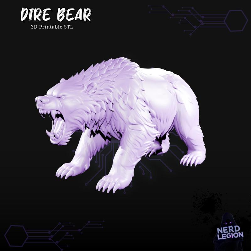 Dire Bear - D&D 3D Model (Dungeons and Dragons)