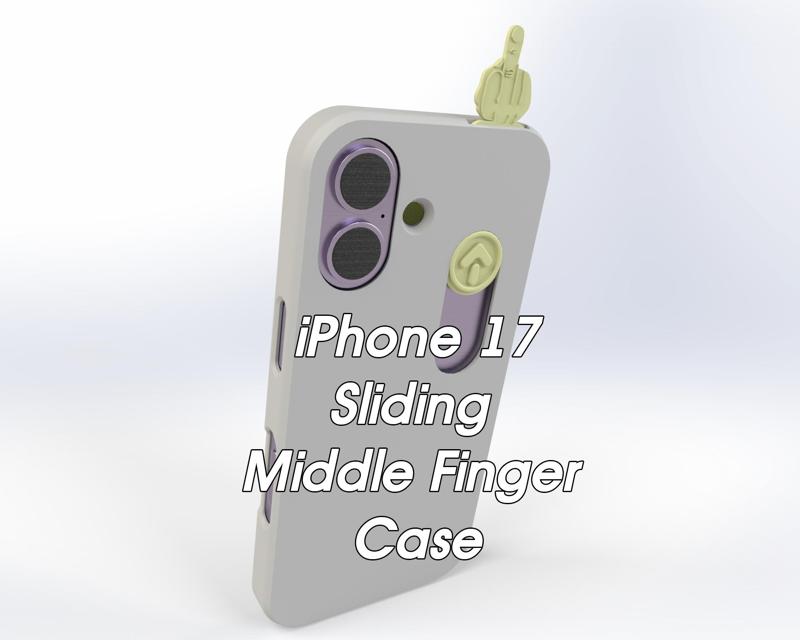 iPhone 17 - Sliding Middle Finger Case