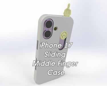 iPhone 17 - Sliding Middle Finger Case