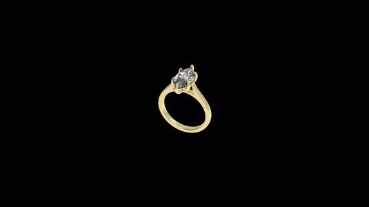 Engagement ring with Marquise and hidden halo