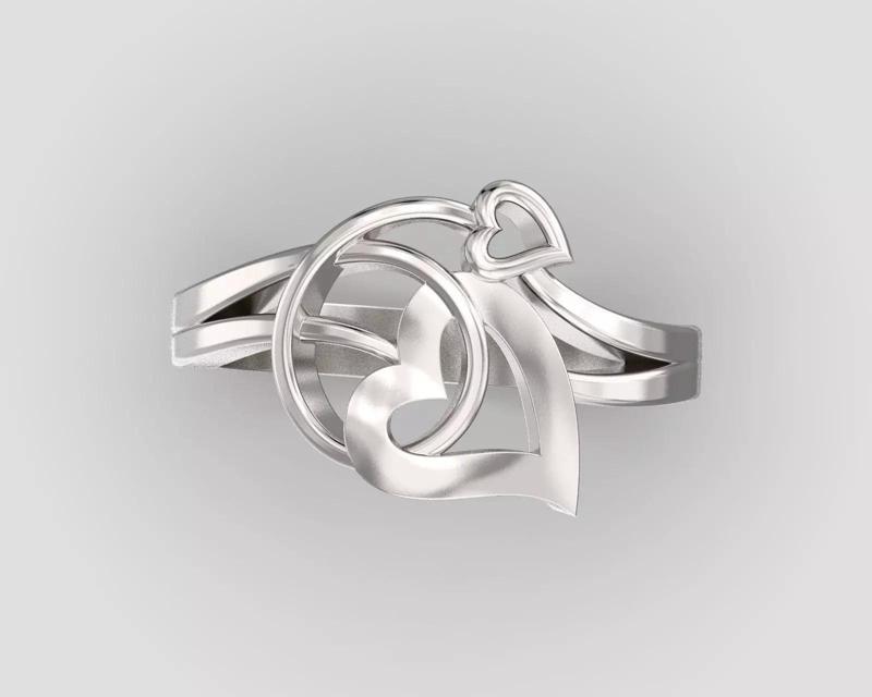 R 141 Heart Ring