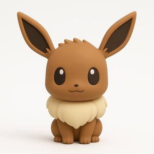 Minimalist Chibi Eevee Figure