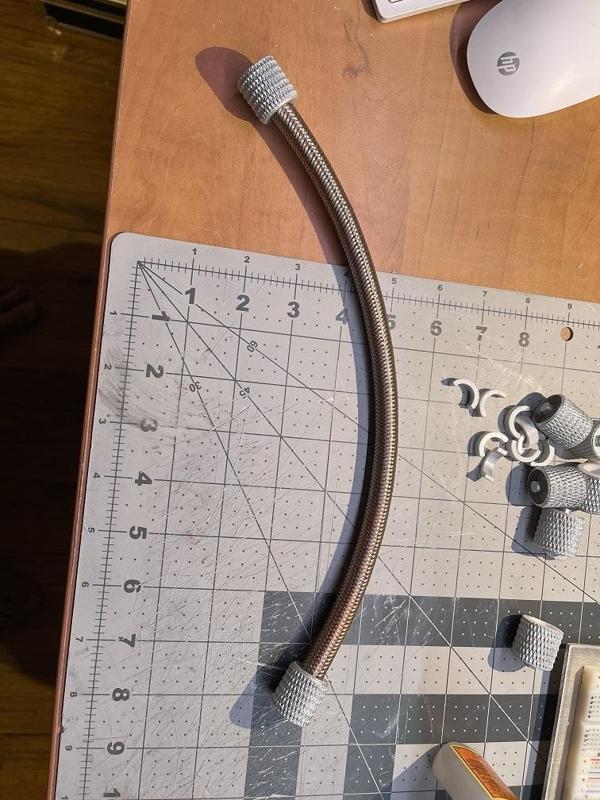 R2D2 Battery Cable Knurled Connector (Reworked for Stainless Braided Supply Line Hose)