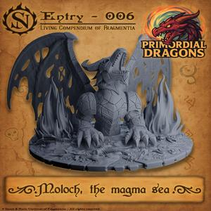 Moloch, the Magma Sea - Primordial Dragons Collection - 5e DnD RPG Tabletop & Wargames Miniature